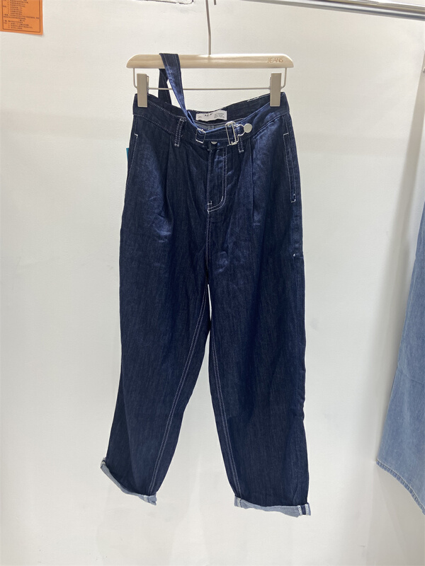 Original price 89.00! [aepjeans] fashionable and versatile loose denim suspenders 33996# CLS