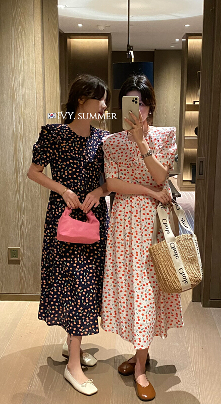 [Ivy] Korean fashion doll collar age reducing dress 88191# XJ
