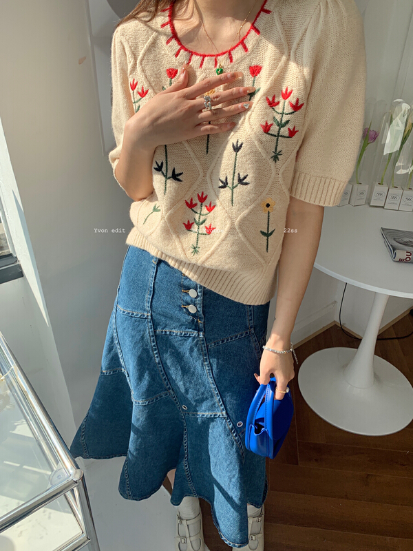 goods in stock! New year in early spring! [Yiwan y.von] slim high waist skirt 1913# XJ