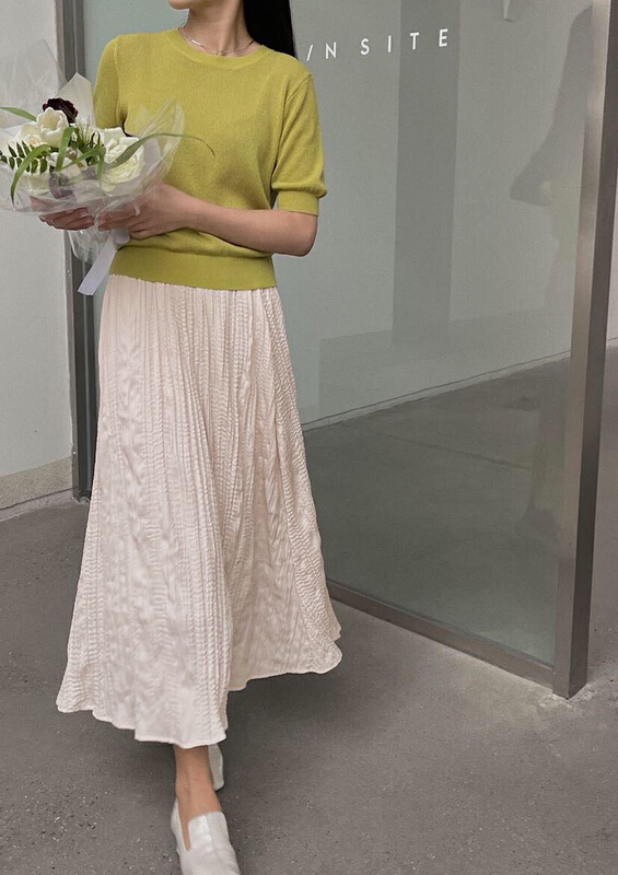 New year in early spring! [soul] high waist pleated versatile skirt as18070211q# CLS
