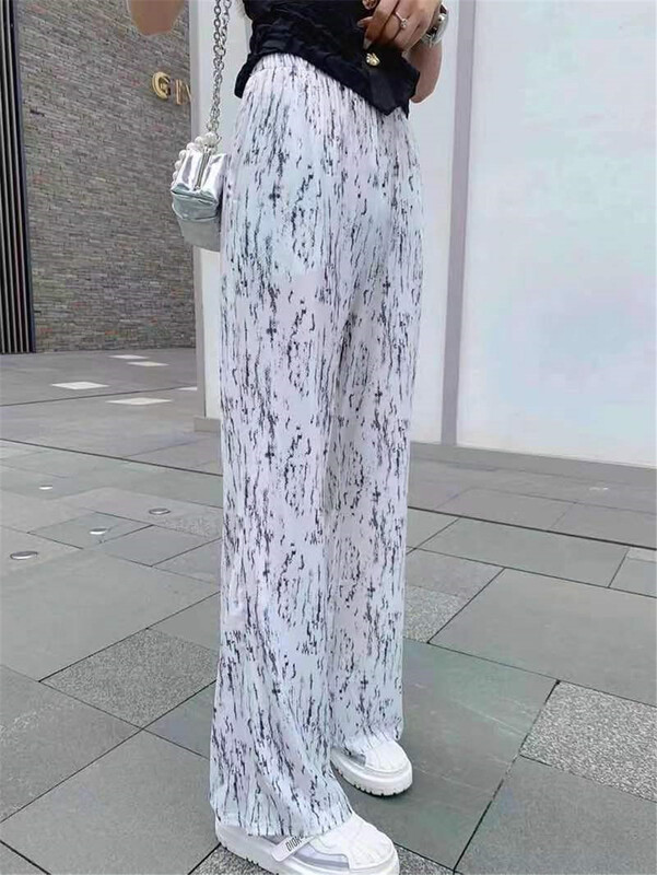 [al] Korean color blocking versatile casual pants 9013# lwy