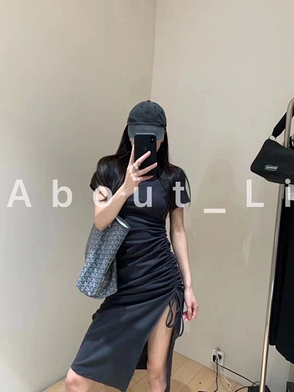 [toko. Z] Korean slim drawstring dress 22201# cqw
