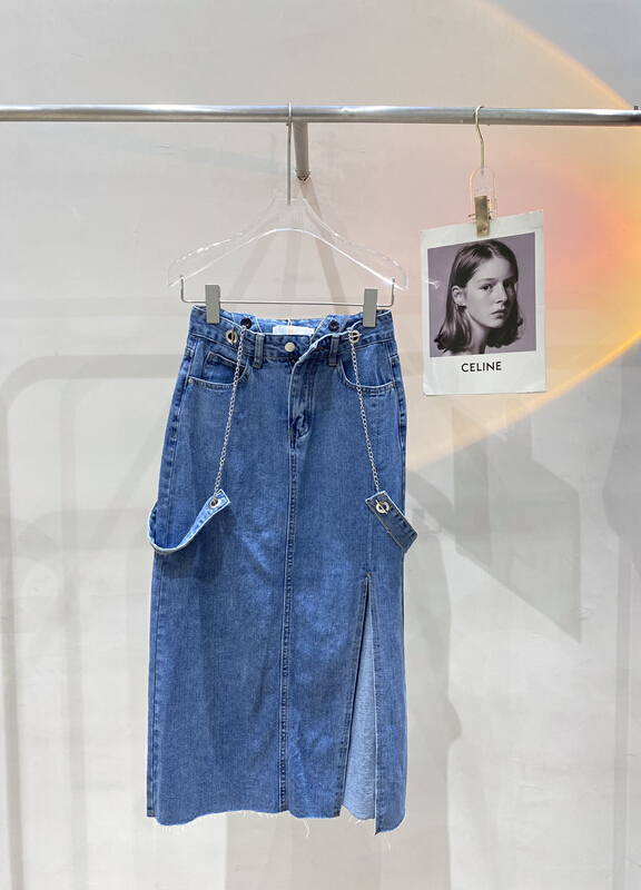 goods in stock! New in early summer! [sun] design sense slim skirt (with waist rope) qz5041-1# lwy