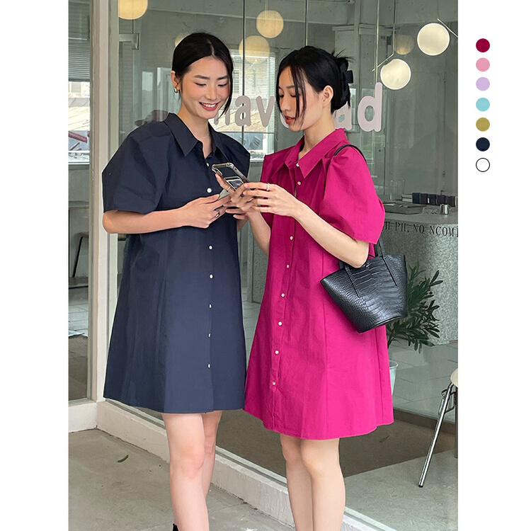[clean space] Korean Ladies' single breasted dress 31963# CLS