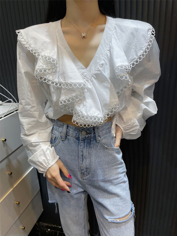 初夏上新!【TOP CLOSET】韓版溫柔氣質小衫  6890#  OZQ