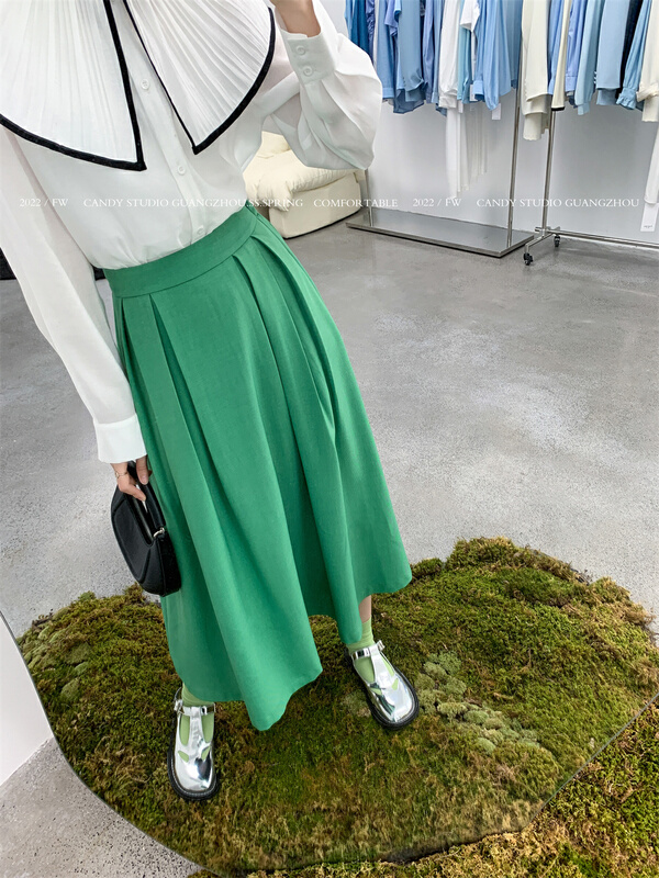 goods in stock! New year in early spring! [candy] Korean Ladies' versatile skirt b7061# ZSY