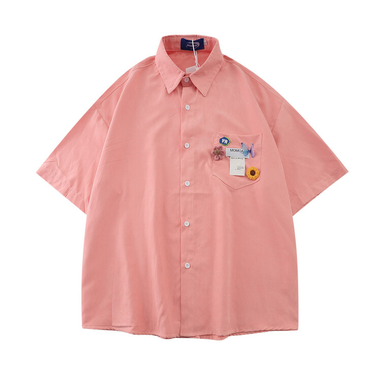 Unisex! [INS error] single breasted comfortable Korean shirt c812# hyy