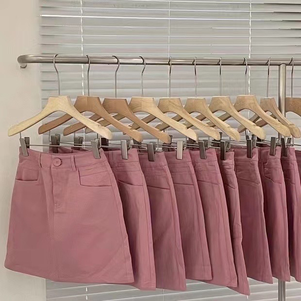 New in early summer! [rich Papa] Korean A-line versatile skirt q062# zxx