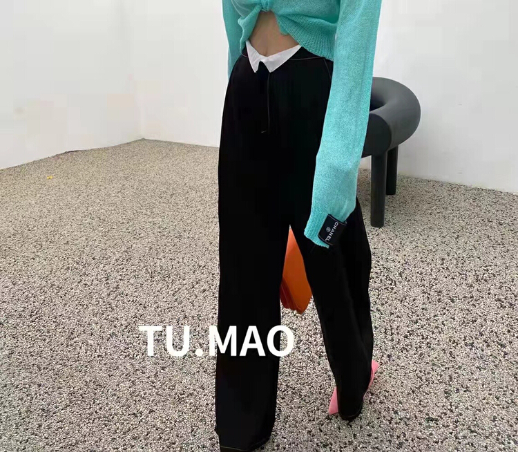 New year in early spring! [c.x original heart] the design is simple, high-grade and fashionable. The style of INS Street shows the thin straight pants k781# WTT