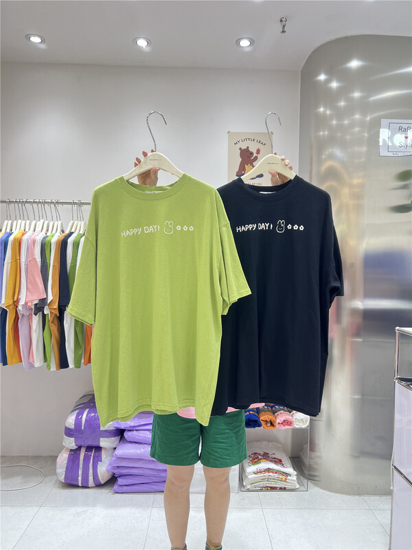 [rara] Korean print short sleeve T-shirt 1370# LSL