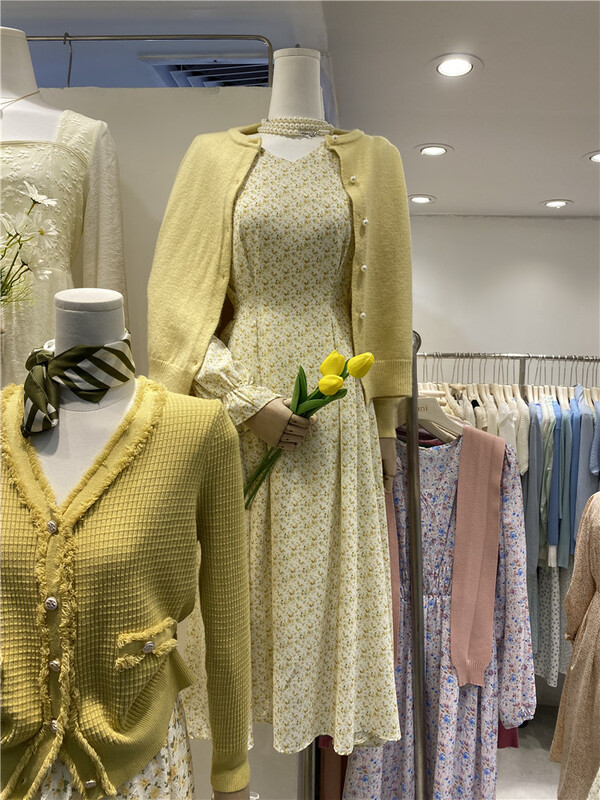 New year in early spring! [Mina] round neck floral little lady dress ys1-6810# HBx