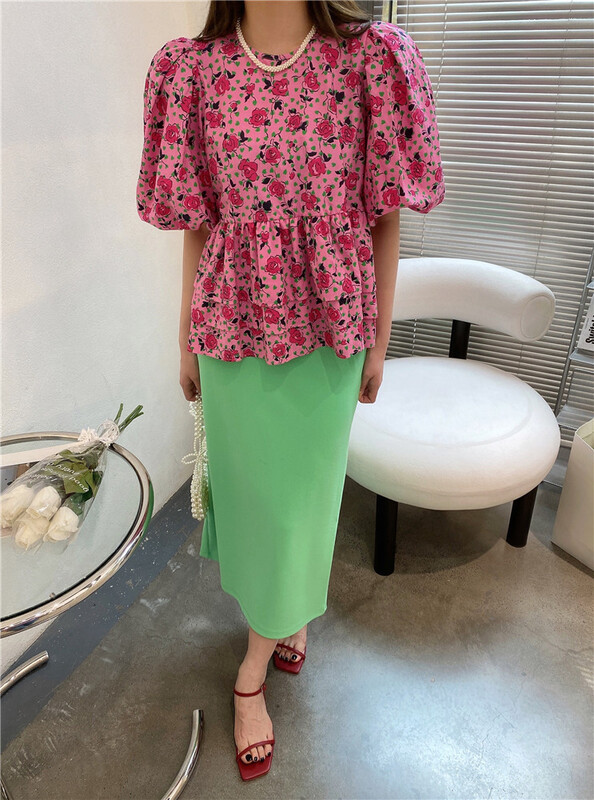 New year in early spring! [modern 197] Korean version of small fresh age reducing floral blouse 1095# zyh