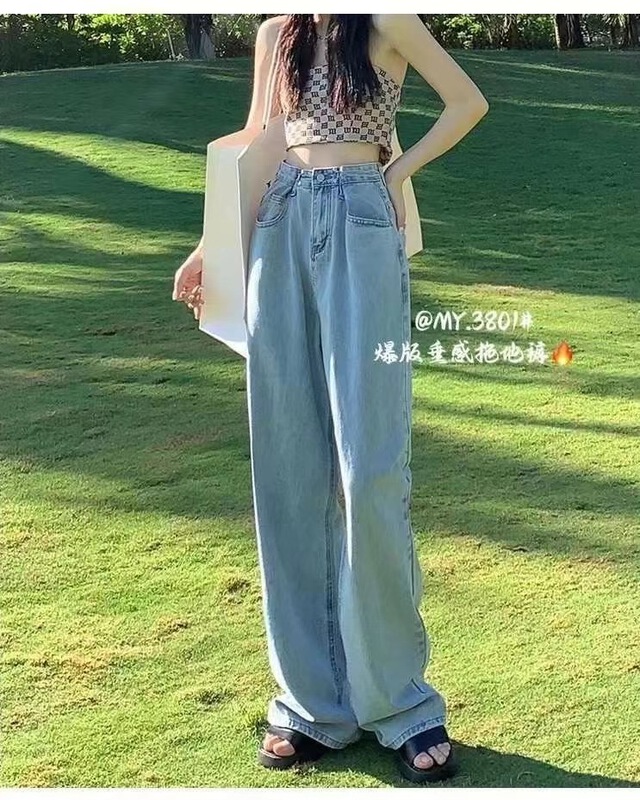 [x2 square] Korean high waist comfortable jeans ys1-3801# ll