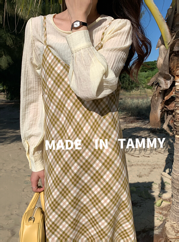 Cxdhh / new in early spring! [Tammy] Korean simple clean color long sleeve T-shirt 62695# L