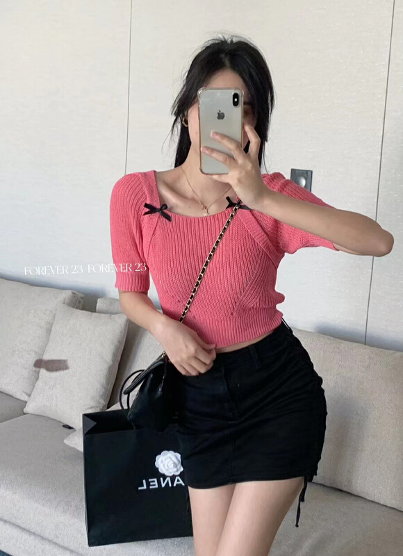 [forever23] butterfly needle shows thin and versatile sweater 22365# hjy
