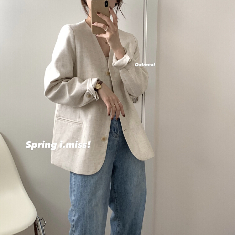 goods in stock! New year in early spring! [Imiss] Korean fashion single breasted suit cx7067# LSW