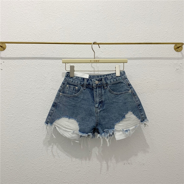 [u.she] Korean casual skinny denim shorts 98092# cqw