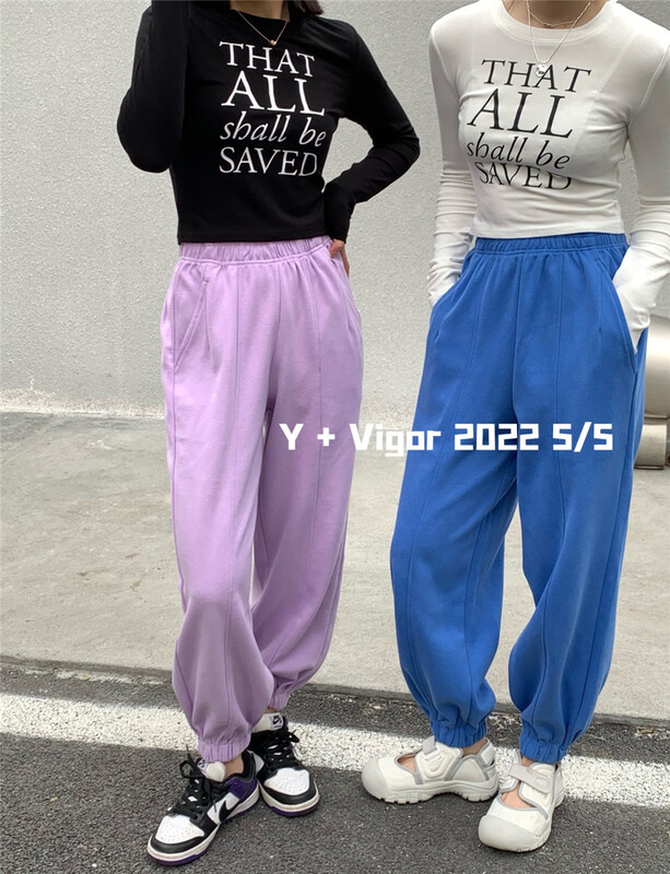 goods in stock! New year in early spring! [y + vigor] elastic waist loose Leggings sports casual pants 1058# LSL