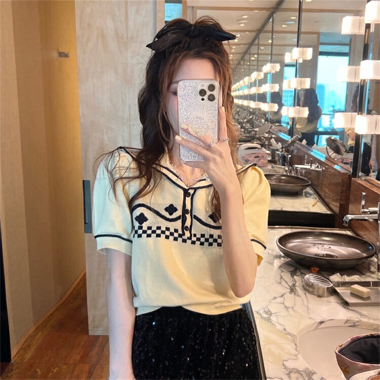 [pan] pure design sense of niche chic sweater 00445# PCZ