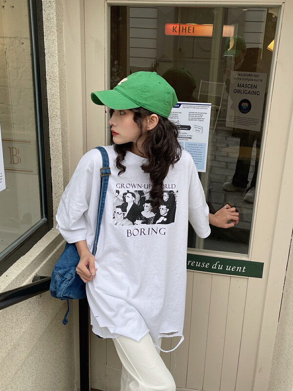New year in early spring! [misu misu] street style personalized loose short sleeve T-shirt 2208# ll