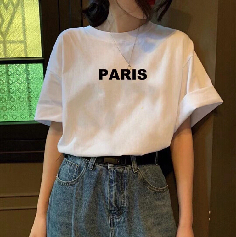 New year in early spring! [ziyijia] letter print versatile short sleeve T-shirt 0017# WTT