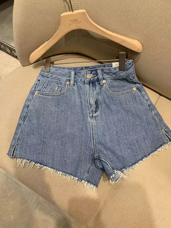 [rj1980] fashion slim and versatile denim shorts 63301# zyh