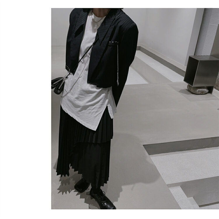 [WP / Yinuo] Korean fashion stripe versatile suit p212# CSX