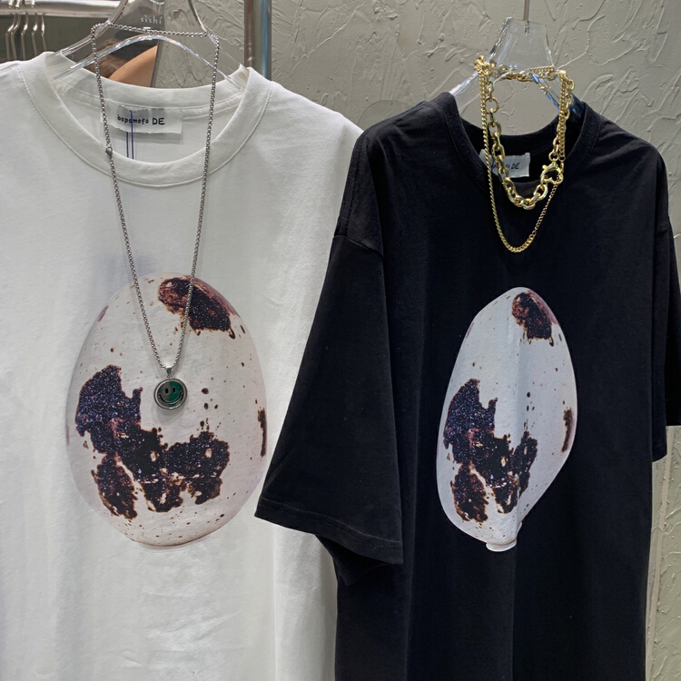 New in early summer! [42] ins fashion versatile print short sleeve T-shirt b656# WTT