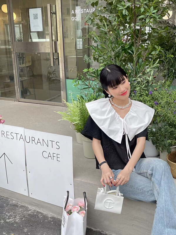 [wpysl] French style short sleeved shirt
