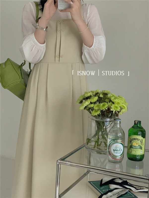 goods in stock! New in early summer! [I snow] Korean fashion waist strap dress 212268# WPL