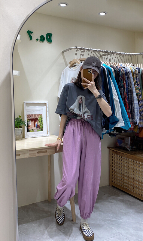 New in early summer! [da. 7] color legged thin tooling casual pants 2389-1# LSL