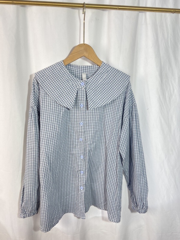 [Yi show shop] Harajuku style loose color matching shirt 1252# Cl