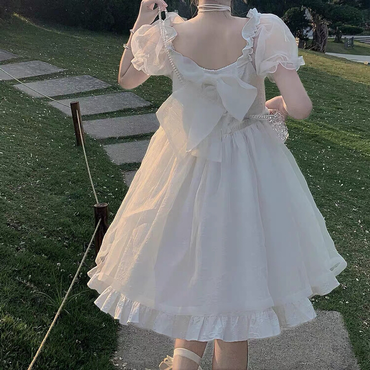 goods in stock! New in early summer! [jun.t] bow tie sweet lady dress 5827# PCZ