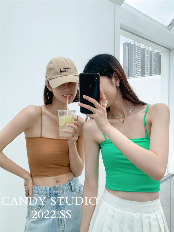 [candy] Korean Short vest / suspender 3117# zjy