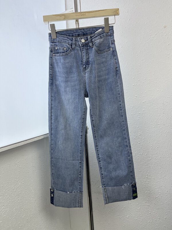 [okd] straight Korean versatile jeans 8018# zxl