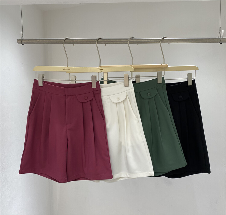 New in early summer! [Focus] Korean high waist loose A-line casual shorts 8005# HBx