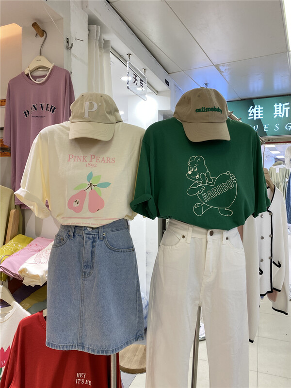 New in early summer! [we are young] Korean ins versatile gentle short sleeve T-shirt 093# zxx