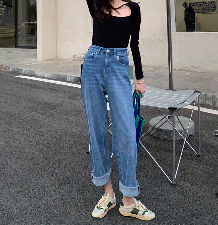 Original price 134.10! New in early summer! [1980] Korean loose and comfortable jeans 2c65038# zyh
