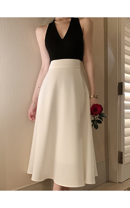 [Linna] Korean medium length gentle skirt ys1-010# zxx
