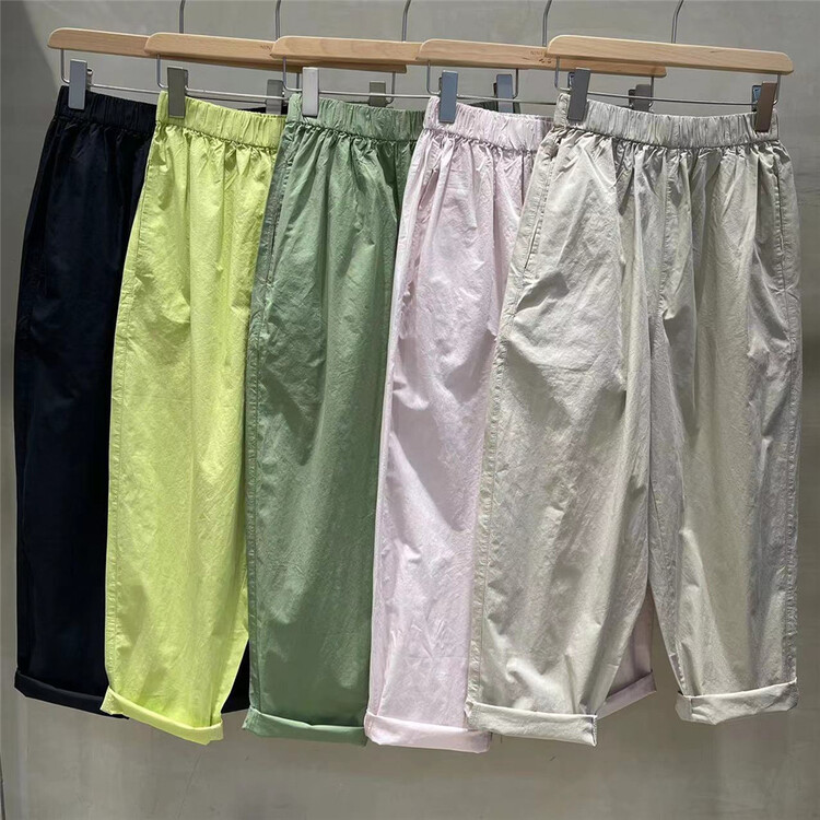 [fabric] Korean style clean version trend versatile casual pants 862010# L