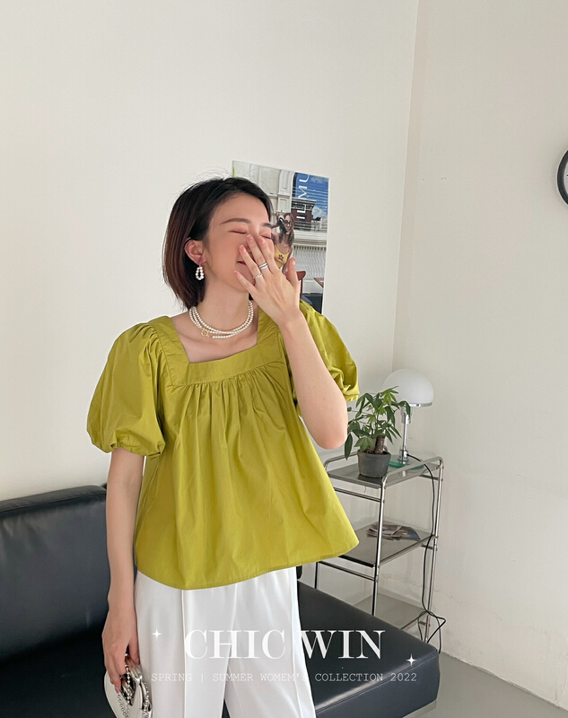 [chic win] Korean style simple and high-grade thin shirt 2219# CSX