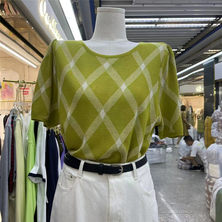 [Boran · Boran] Tencel color blocking fashion sweater 22b7325# LSW