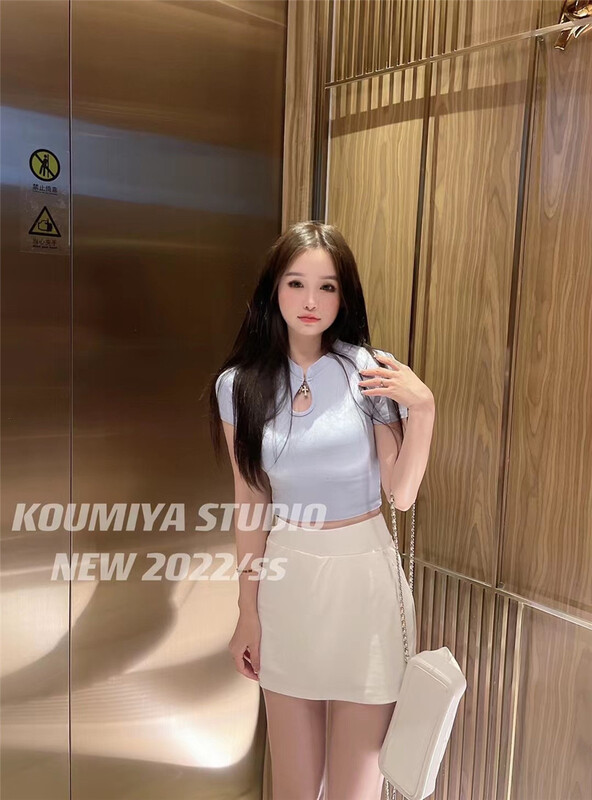 初夏上新!【KOUMIYA】簡約A字短款裙褲  8972#  PCZ