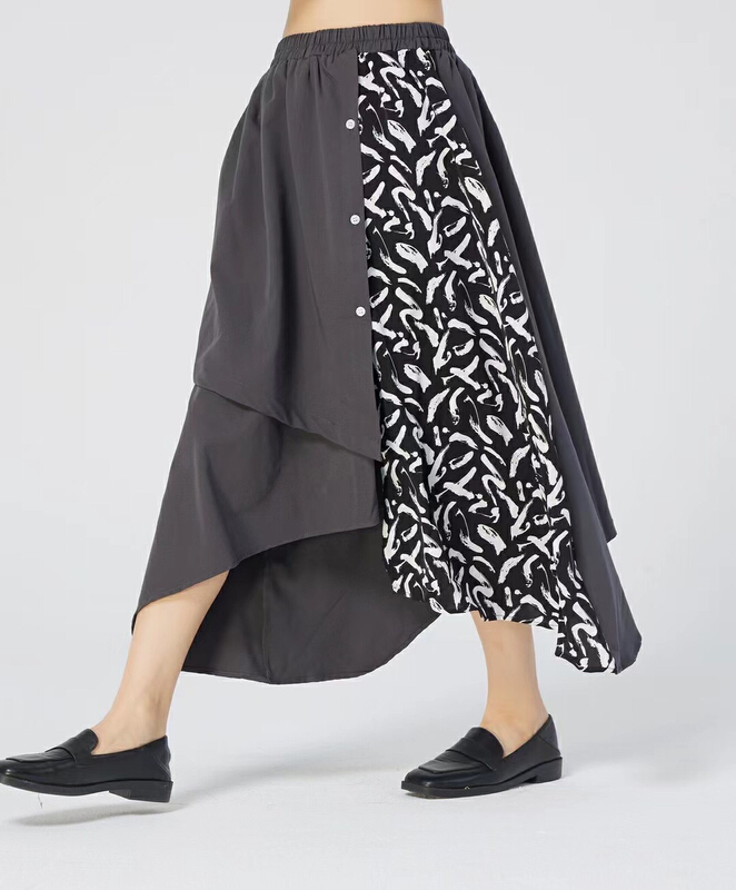 New in early summer! [cyard] Korean version irregular stitching high-grade sense skirt 85205# Cl