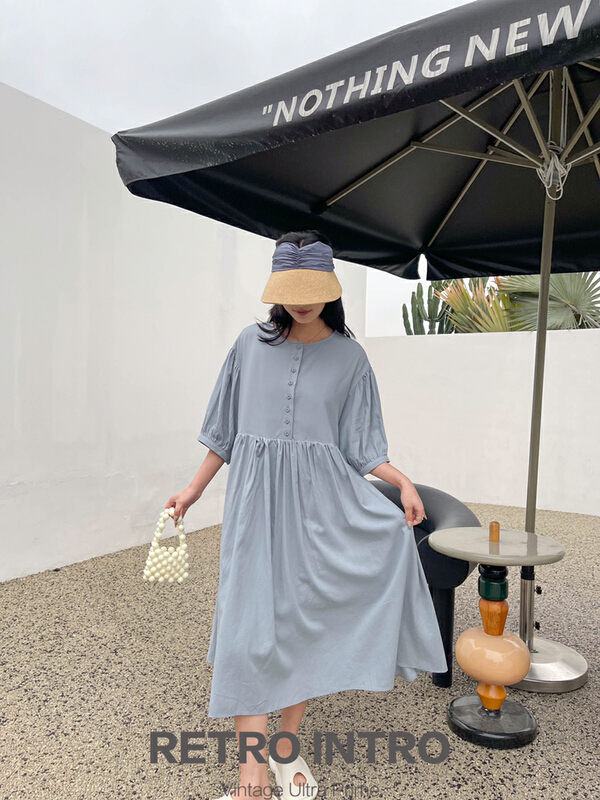 New in early summer! [Rin] simple Korean versatile dress r21066# cqw
