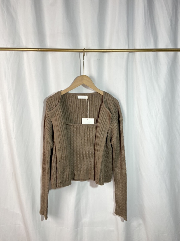 New in early summer! [yspy shop] simple Korean comfortable knitted cardigan (with vest) ys1-850# Cl