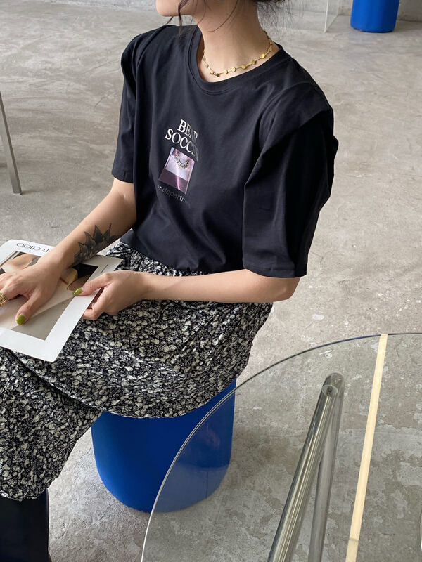 [Za] trend simple and versatile short sleeve T-shirt 21227-36# LSL