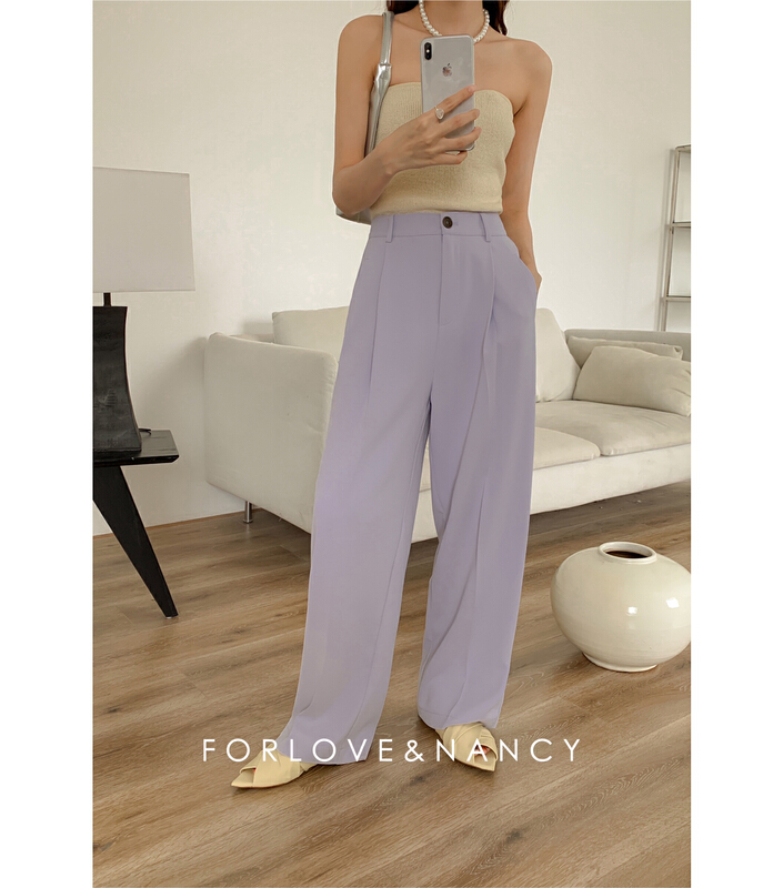 [FN] simple and versatile slim casual pants fb2ka4353# cqw