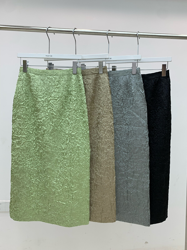 goods in stock! New year in early spring! [trustme] Korean pleated slim skirt 66770# jhy