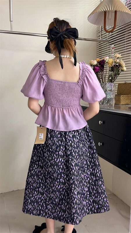 [Mr.Z] high waist floral fashion skirt 97036# zjy